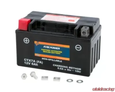 Fire Power Parts Battery Ctx7a Sealed Factory Activated - CTX7A-BS(FA)