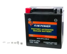 Fire Power Parts Battery Ctx16 Sealed Factory Activated