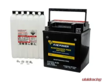 Fire Power Parts Maintenance Free Battery Ctx30cl-B - CTX30CL-B-BS