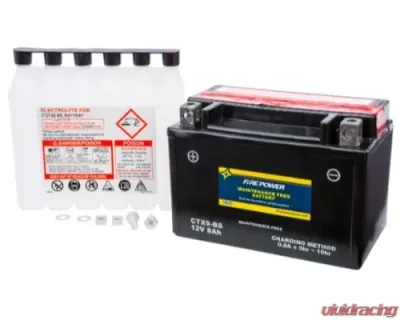 Fire Power Parts Battery Ctx9-Bs Maintenance Free 49-2269 - CTX9-BS
