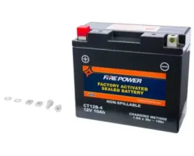 Fire Power Parts Battery Ct12b-4 Sealed Factory Activated 49-2274