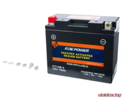 Fire Power Parts Battery Ct12b-4 Sealed Factory Activated 49-2274 - CT12B-4