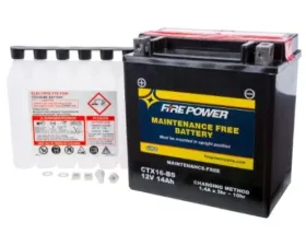 Fire Power Parts Battery Ctx16-Bs Maintenance Free 49-2277