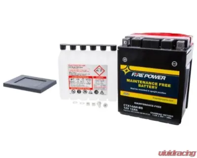 Fire Power Parts Battery Ctx14ah-Bs Maintenance Free 49-2281 - CTX14AH-BS
