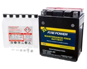 Fire Power Parts Battery Ctx14ahl-Bs Maintenance Free 49-2282