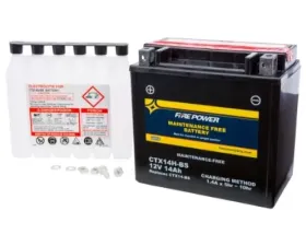 Fire Power Parts Battery Ctx14h-Bs Maintenance Free 49-2284