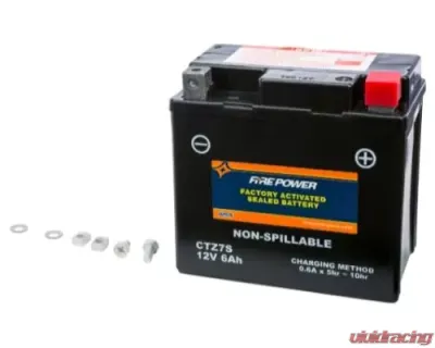 Fire Power Parts Battery Ctz7s Sealed Factory Activated 49-2285 - CTZ7S