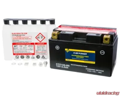 Fire Power Parts Battery Ctz10s-Bs Maintenance Free 49-2293 - CTZ10S-BS