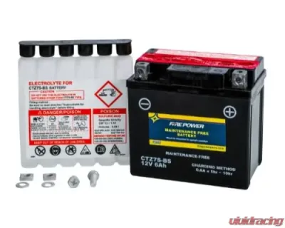 Fire Power Parts Battery Ctz7s-Bs Maintenance Free 49-2298 - CTZ7S-BS