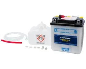 Fire Power Parts Battery W/Acid 6n6-3b 6v 490-2053