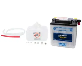 Fire Power Parts Battery W/Acid 6n6-3b-1 6v 490-2054