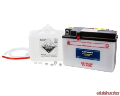 Fire Power Parts Battery W/Acid 6n12a-2c 6v 490-2065 - 6N12A-2C