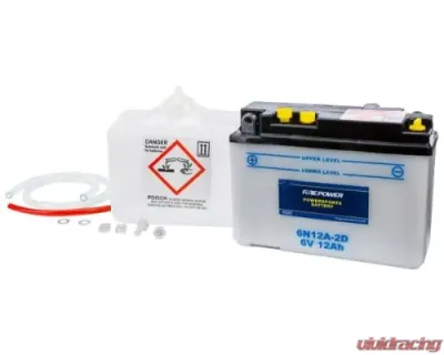 Fire Power Parts Battery W/Acid 6n12a-2d 6v 490-2067 - 6N12A-2D