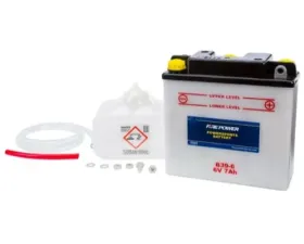 Fire Power Parts Battery W/Acid B39-6 6v 490-2075