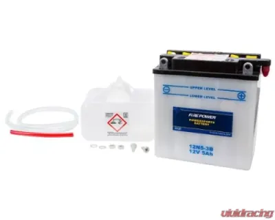 Fire Power Parts Battery W/Acid 12n5-3b 12v 490-2080 - 12N5-3B