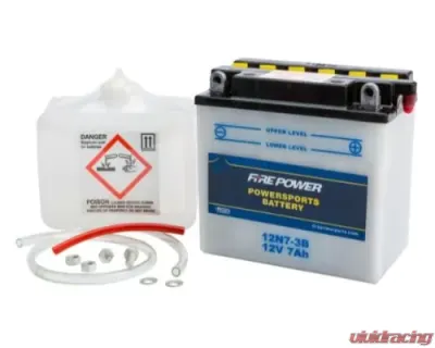 Fire Power Parts Battery W/Acid 12n7-3b 12v 490-2093 - 12N7-3B