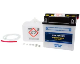 Fire Power Parts Battery W/Acid 12n7d-3b 12v 490-2097