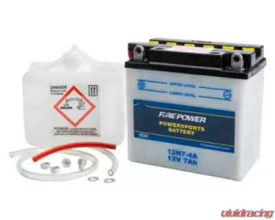 Fire Power Parts Battery W/Acid 12n7-4a 12v 490-2098 - 12N7-4A