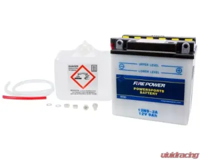 Fire Power Parts Battery W/Acid 12n9-3a 12v 490-2099 - 12N9-3A