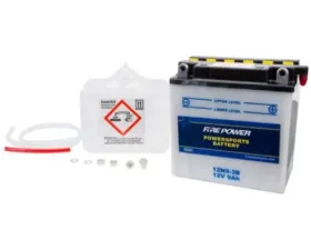 Fire Power Parts Battery W/Acid 12n9-3b 12v 490-2101