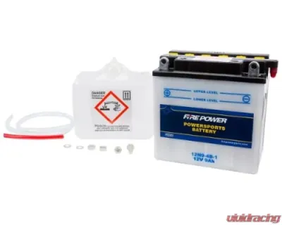 Fire Power Parts Battery W/Acid 12n9-4b-1 12v 490-2102 - 12N9-4B-1