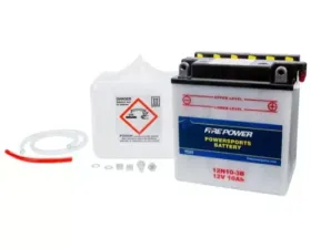 Fire Power Parts Battery W/Acid 12n10-3b 12v 490-2105