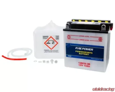 Fire Power Parts Battery W/Acid 12n10-3b 12v 490-2105 - 12N10-3B