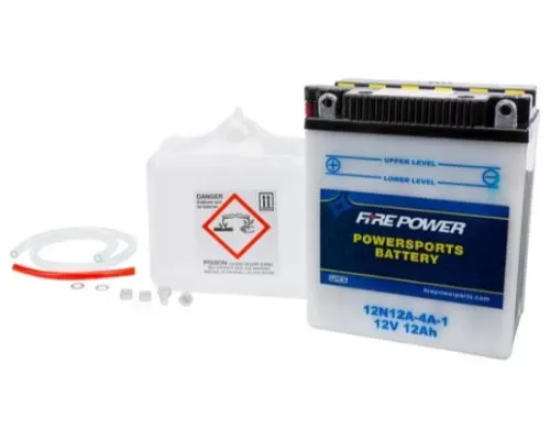 Fire Power Parts Battery W/Acid 12n12a-4a-1 12v 490-2115 - 12N12A-4A-1