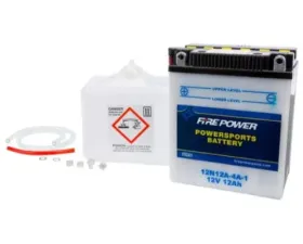 Fire Power Parts Battery W/Acid 12n12a-4a-1 12v 490-2115