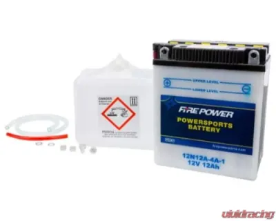 Fire Power Parts Battery W/Acid 12n12a-4a-1 12v 490-2115 - 12N12A-4A-1