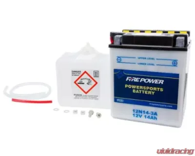 Fire Power Parts Battery W/Acid 12n14-3a 12v 490-2120 - 12N14-3A