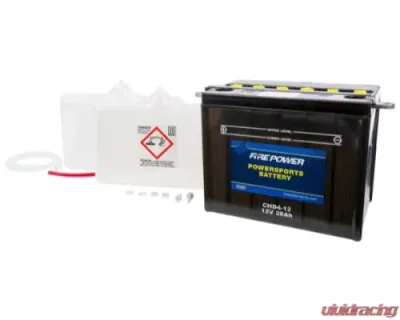 Fire Power Parts Battery W/Acid Chd4-12 12v 490-2128 - CHD4-12