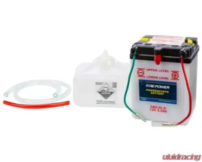 Fire Power Parts Battery W/Acid Cb2.5l-C 12v Heavy Duty 490-2140 - CB2.5L-C