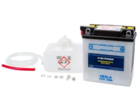 Fire Power Parts Battery W/Acid Cb3l-a 12v Heavy Duty 490-2145