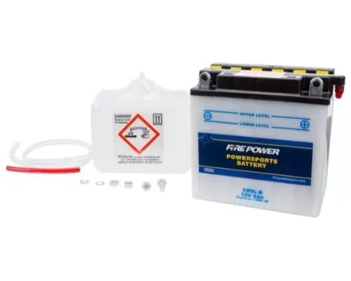 Fire Power Parts Battery W/Acid Cb9l-B 12v Heavy Duty 490-2174 - CB9L-B