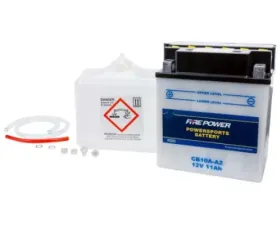 Fire Power Parts Battery W/Acid Cb10a-A2 12v Heavy Duty 490-2177