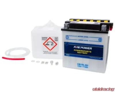 Fire Power Parts Battery W/Acid Cb10l-B2 12v Heavy Duty 490-2188 - CB10L-B2