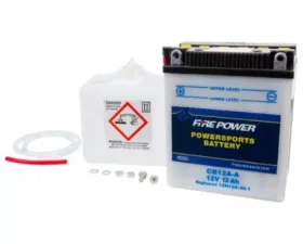 Fire Power Parts Battery W/Acid Cb12a-a 12v Heavy Duty 490-2194
