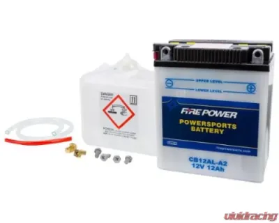 Fire Power Parts Battery W/Acid Cb12al-A2 12v Heavy Duty 490-2198 - CB12AL-A2