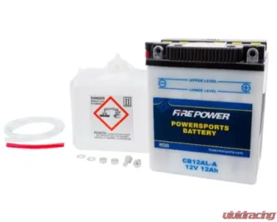Fire Power Parts Battery W/Acid Cb12al-a 12v Heavy Duty 490-2199 - CB12AL-A