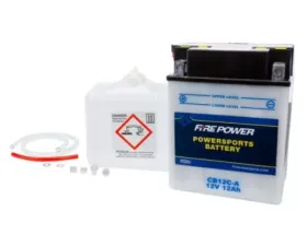 Fire Power Parts Battery W/Acid Cb12c-a 12v Heavy Duty 490-2203