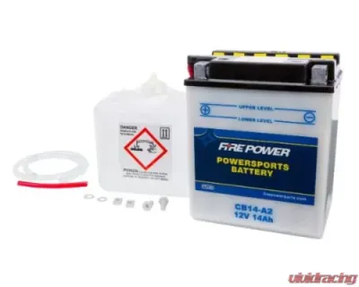 Fire Power Parts Battery W/Acid Cb14-A2 12v Heavy Duty 490-2205 - CB14-A2