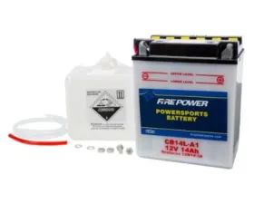 Fire Power Parts Battery W/Acid Cb14l-A1 12v Heavy Duty 490-2213