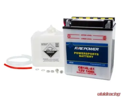 Fire Power Parts Battery W/Acid Cb14l-A1 12v Heavy Duty 490-2213 - CB14L-A1