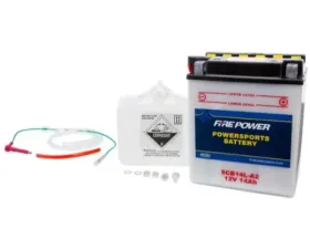 Fire Power Parts Battery W/Acid Scb14l-A2 /Sens 12v Heavy Duty 490-2217