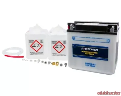 Fire Power Parts Battery W/Acid Cb16b-A1 12v Heavy Duty 490-2227 - CB16B-A1