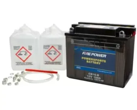 Fire Power Parts Battery W/Acid Cb16-B 12v Heavy Duty 490-2228