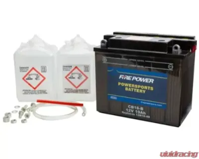 Fire Power Parts Battery W/Acid Cb16-B 12v Heavy Duty 490-2228 - CB16-B