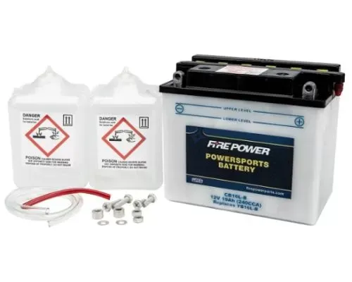 Fire Power Parts Battery W/Acid Cb16l-B 12v Heavy Duty 490-2230 - CB16L-B