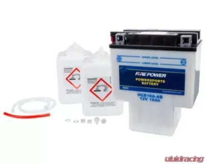 Fire Power Parts Battery W/Acid Hcb16a-Ab 12v Heavy Duty 490-2231 - HCB16A-AB